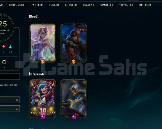 78 WR PLAT 4  125 SKINS  148 ŞAMPİYON LOL HESABI