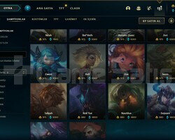78 WR PLAT 4 125 SKINS 148 ŞAMPİYON LOL HESABI
