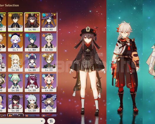 AR54 HuTao-Kazuha-Venti-Ganyu-Zhongli