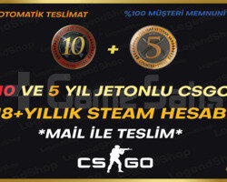 10+5 YIL JETON CSGO FACEİT HAZIR