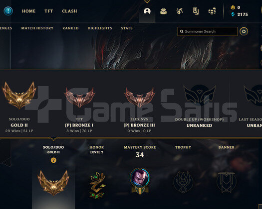 LOL EUW GOLD 2 FRESH HESAP