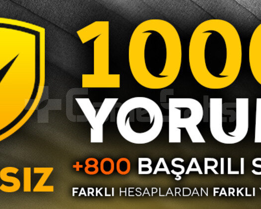 1000 VACSIZ YORUM