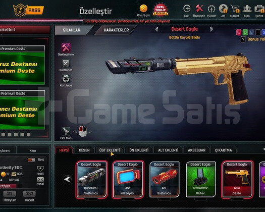 SINIRSIZ AUG  YENİ  DEAGLE QUA HASAR GÖSTEREN  !!!