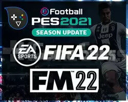 FİFA 22 + Football Manager 2022 + Pes 2021