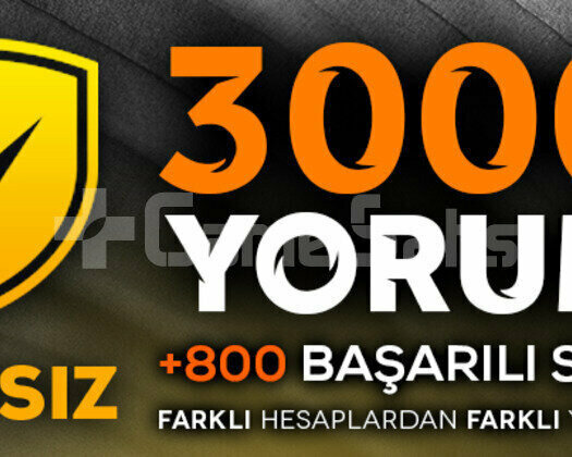 3000 vacsız yorum
