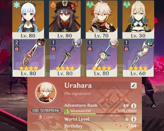 AR49 HUTAO+AYAKA+KAZUHA+JEAN