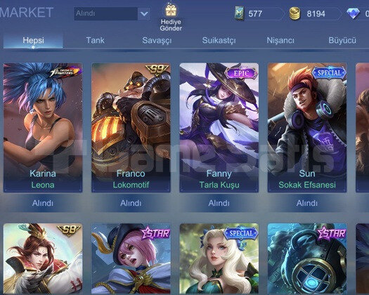 Ucuza fanny main hesap