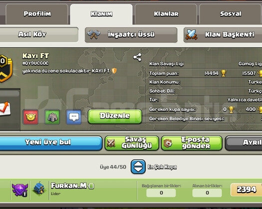 COC Clan seviye 10