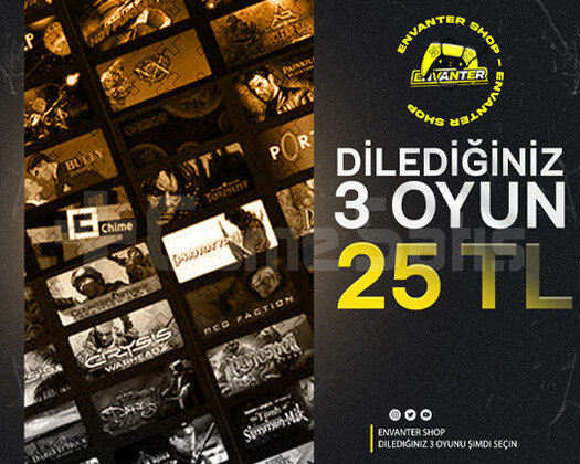 İstediğin 3 Oyun + Garanti