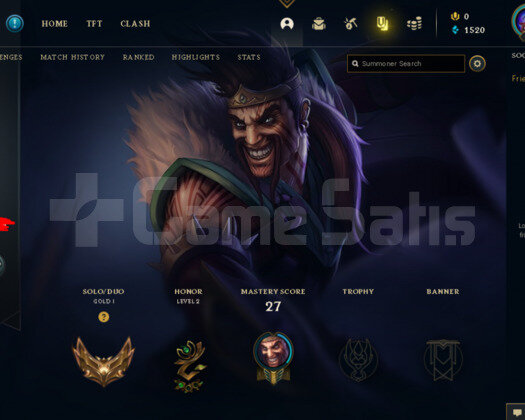 EUW GOLD 1 53.6 WR HESAP