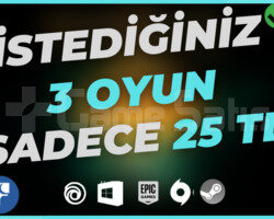 Dilediğiniz 3 Oyun & Garanti | Destek!
