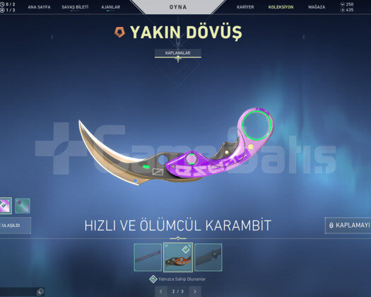 DELİPOP VANDAL VE KARAMBİT BIÇAK TR HESAP