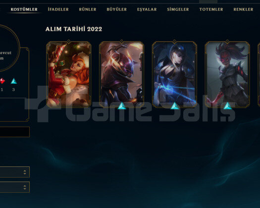 TR/Altın 1 - 32 Şampiyon - 5 Skin +18LP
