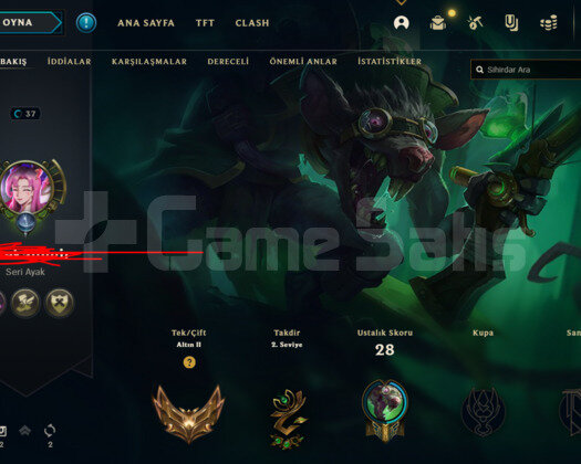 TR/Altın 2 - 27 Şampiyon - 2 Skin +20LP