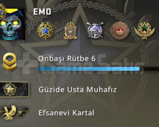 15 Madalya+3.2K Saat+3.3K Değerinde Oyun+Garantili