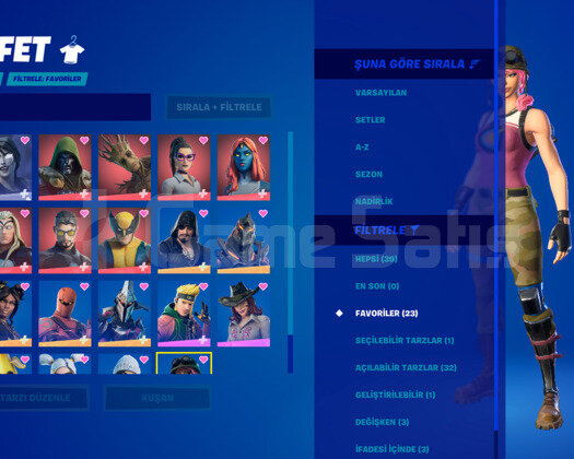 EPİC + FORTİNE 800 LVL HESAP SEVİYESİ TRY HARD