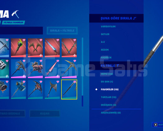 EPİC + FORTİNE 800 LVL HESAP SEVİYESİ TRY HARD