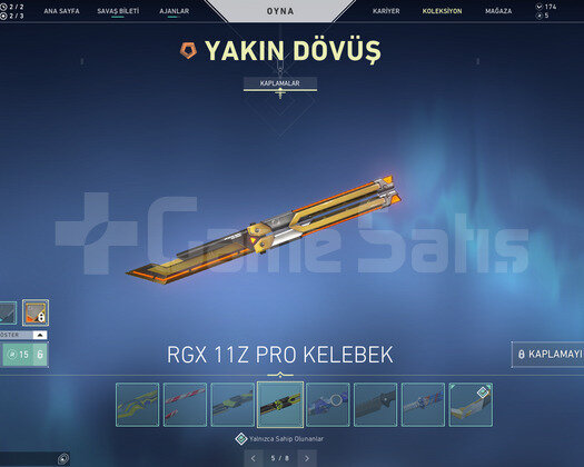 RGX KELEBEK - 8 BIÇAK VE 5 VANDAL TR HESAP