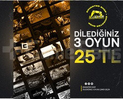 Dilediğiniz 3 Oyun 25 TL! + hediye