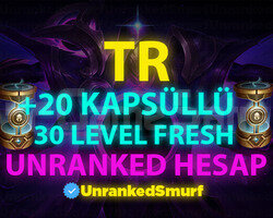 TR BAN RİSKSİZ KAPSÜLLÜ 30 LEVEL UNRANKED