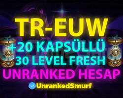 TR-EUW BAN RİSKSİZ KAPSÜLLÜ 30 LEVEL UNRANKED