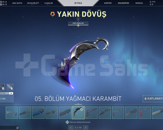 11 BIÇAK - 9 VANDAL VE 11 PHANTOM SKİNLİ HESAP