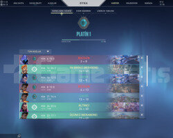 Valo + Lol Plat Hesap