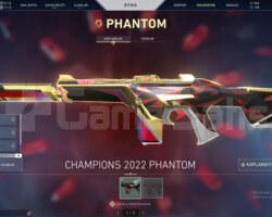 VALORANT CHAMPIONS PHANTOM İÇİNDE 965 VP BULUNUR