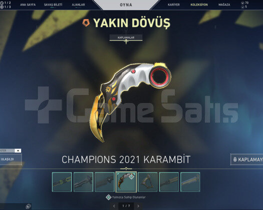 TR 15K YATIRILMIŞ HESAP CHAMPİONS KARAMBİT+VANDAL
