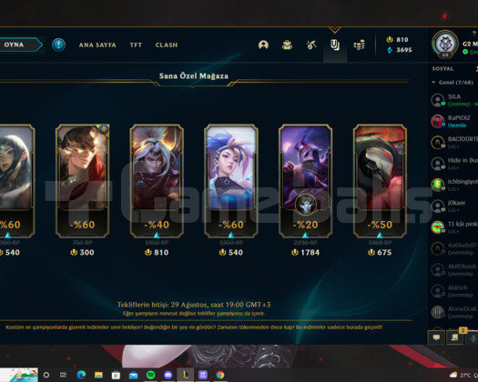 64 LEVEL UNRANKED 23 SKİN TR