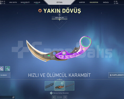 DELİPOP VANDAL VE KARAMBİT BIÇAK TR HESAP