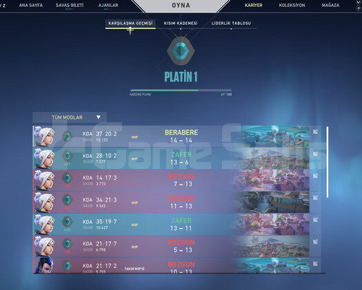 SMURFLUK PLAT 1 HESAP - YUKSEK MMR