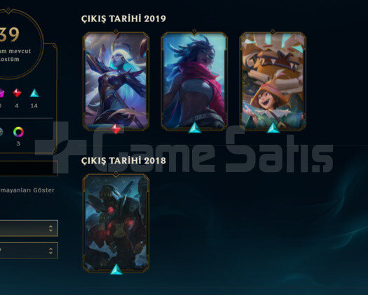123 Seviye / Gold 3 / 76 Şampiyon / 39 Kostüm
