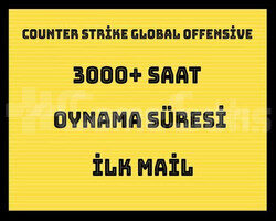 3000 Saat Csgo + İLK MAİL