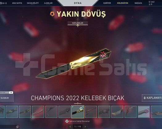 +450 Satış/15 Bıçak/10 Vandal/12 Phan/Dopdolu Acc
