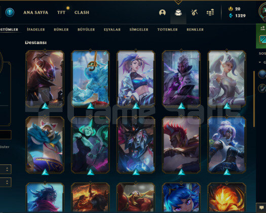 +20 LP  Gümüş 30 Kostüm 36 Şampiyonlu Lol Hesabı