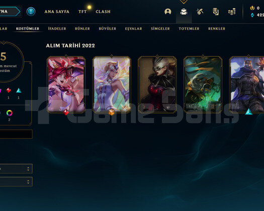 TR Elmas 4 | 5 Kostüm - 30 Hero | LoL Hesap