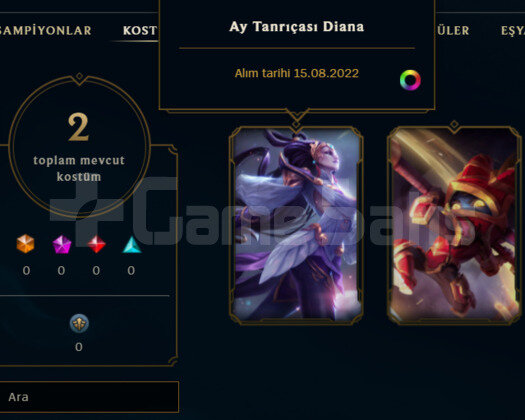 TR/Altın 2 - 27 Şampiyon - 2 Skin +18LP