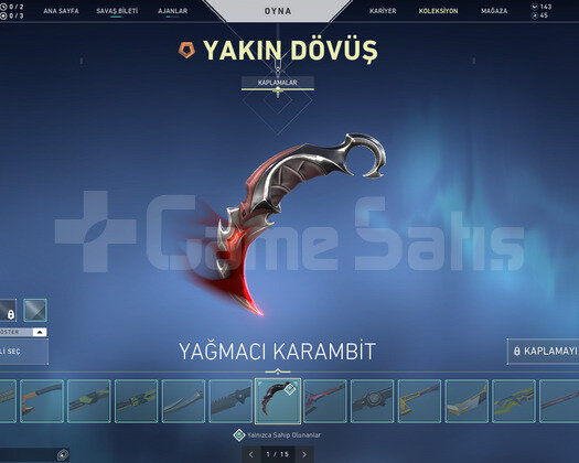 +475Satış/15 Bıçak/10 Vandal/11 Phantom/Dolu Hesap