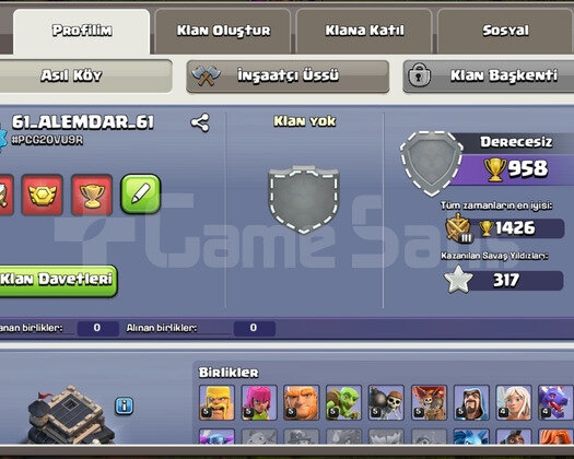 Clash Of Clans Emek Hesap