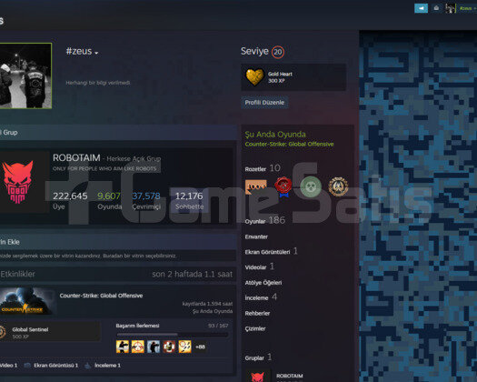 steam 20 lvl yeşil faktör lem hesap
