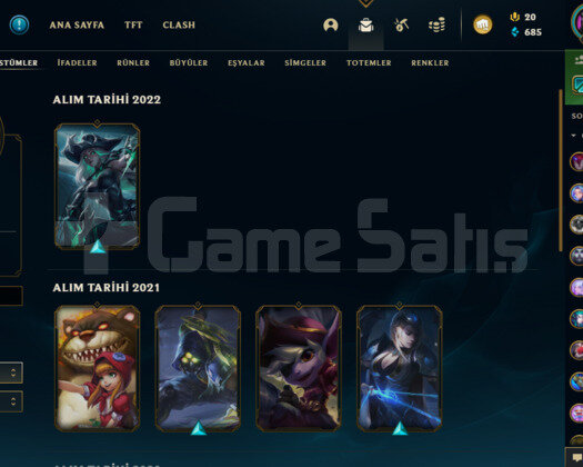 Lol 24 Kostüm 65 Şampiyon +20 LP