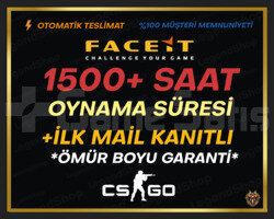 FACEİT KAYITLI+ 1500+ SAAT CSGO+İLK MAİL