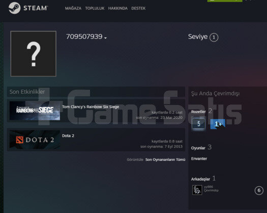 RAINBOW SIX SIFIR HESAP
