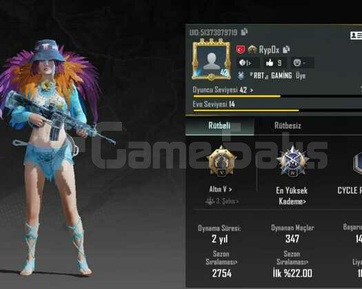 pubg mobile hesabı