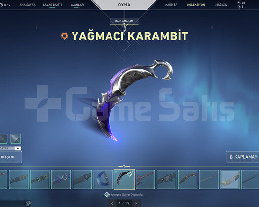 15 BIÇAK/13 VANDAL/15 PHANTOM DOPDOLU DEHŞET HESAP