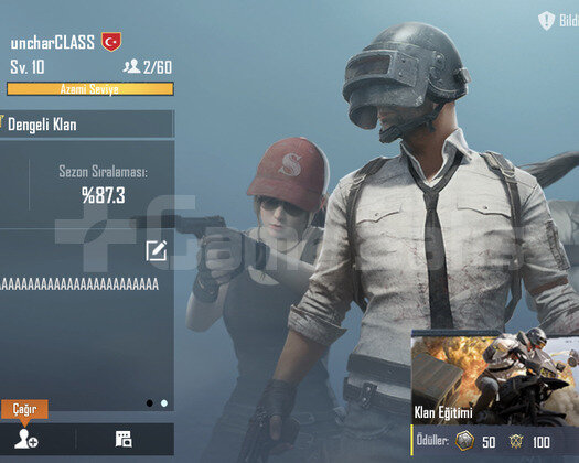 10 SV PUBG KLAN İSİM DEĞİŞTİRME AKTİF