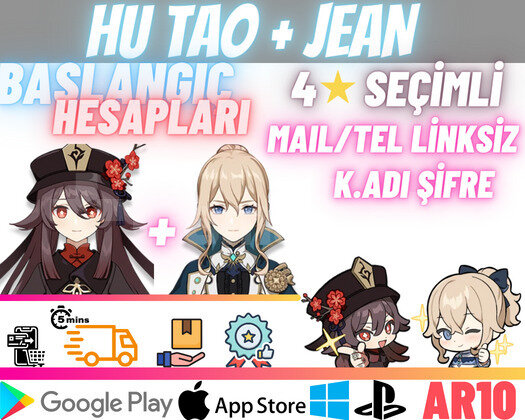 EU | AR10 Hu Tao + Jean - Süper Başlangıç