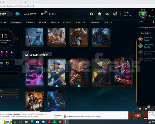 38 HERO 11 SKİN GOLD 2 HESAP 50LİRA