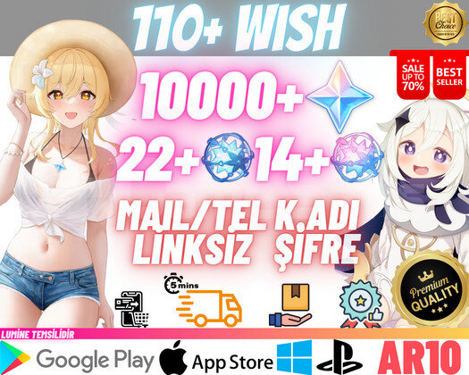 EU | AR10 110+ Wish - 10000 Primo 22+14 Fate